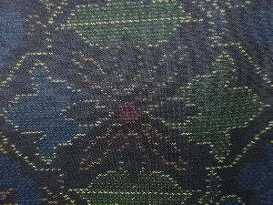 アンティーク　華紋織り出し本場泥大島紬着物